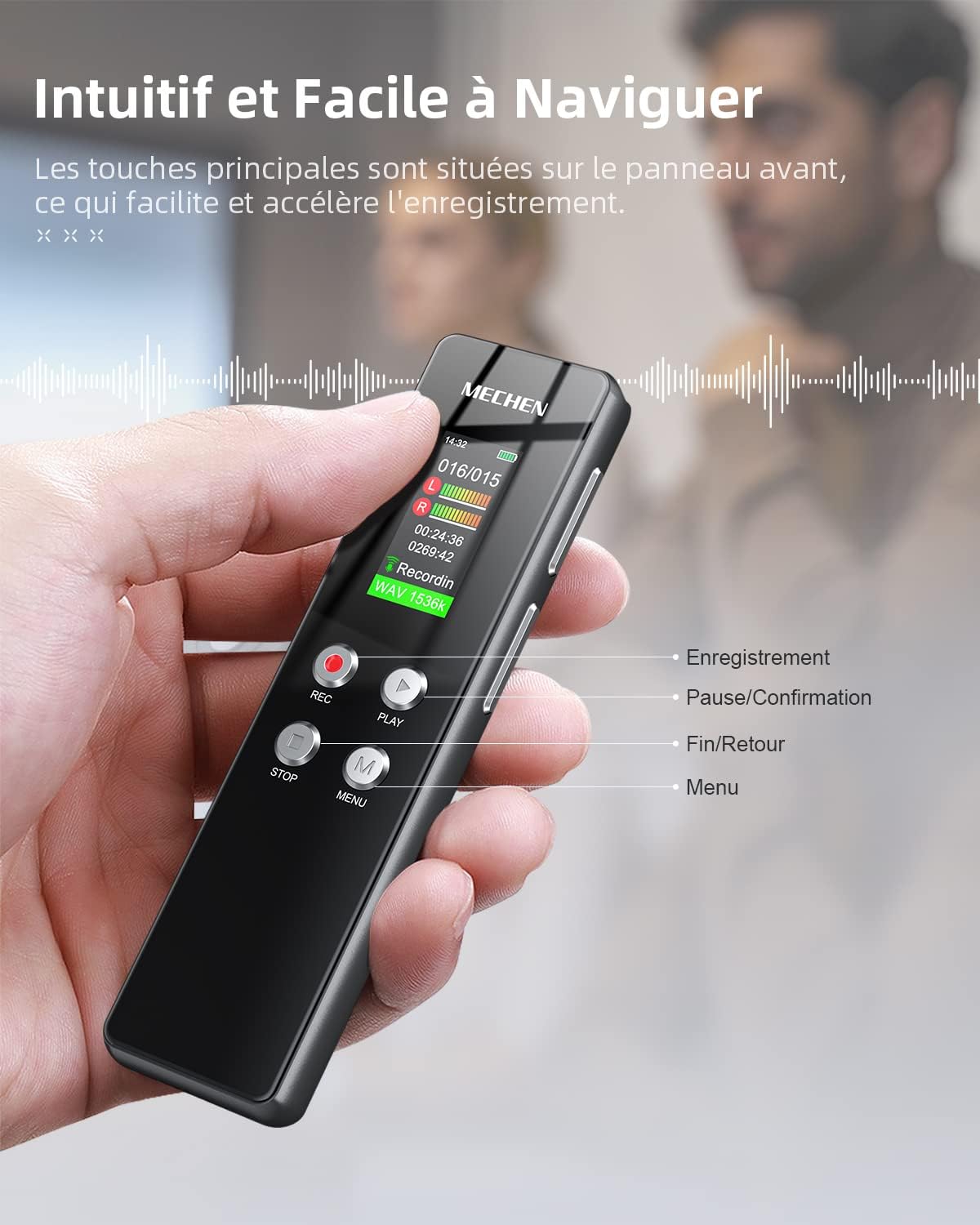 Enregistreur Vocal 64 Go