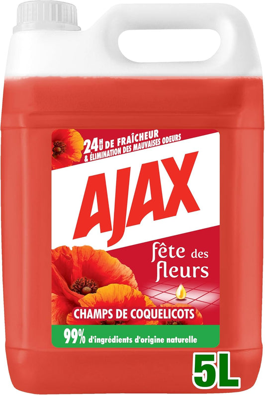 Nettoyant Ménager - Multi surfaces & Sol - Fête des Fleurs, Parfum Coquelicots - Sans rinçage